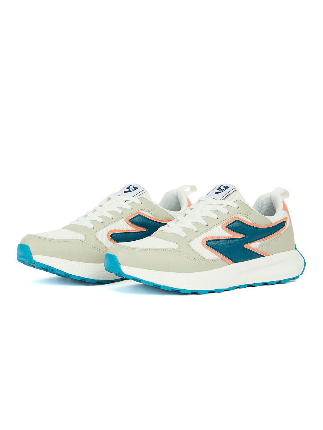 SG Crest Running Shoes ( White / Green / Beige )