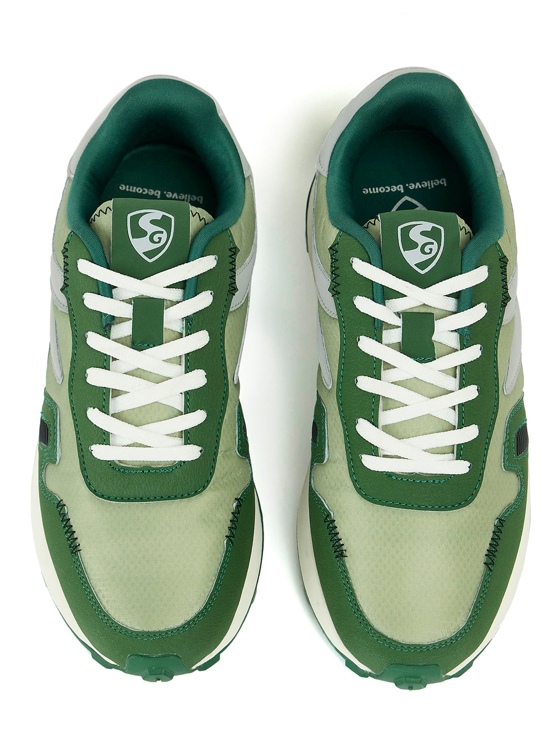 SG Unity Running Shoes (Green / Grey)