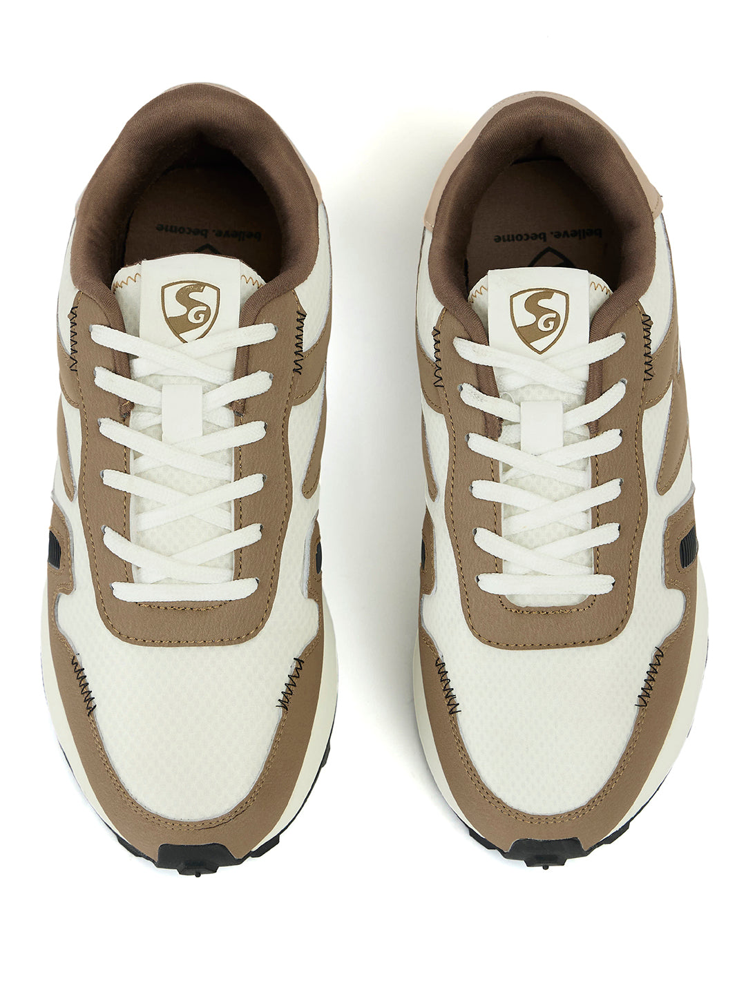 SG Unity Running Shoes (White / Beige)