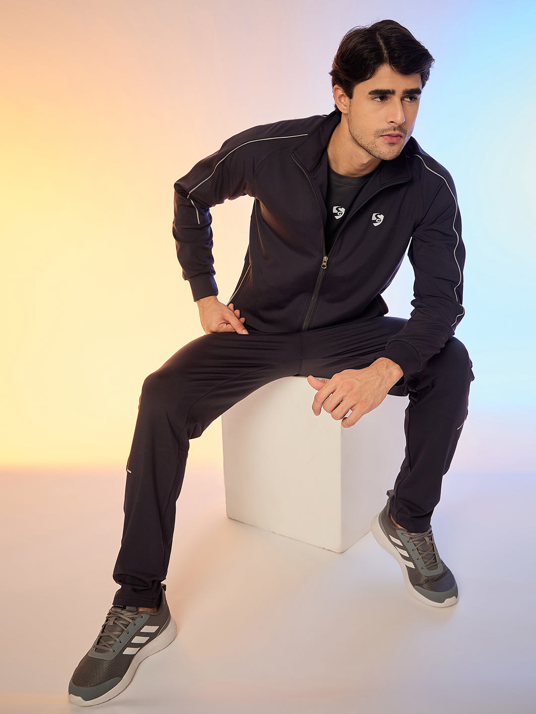 JACKET MEN SG H3MJ8242 DARK GREY/LIGHT GREY