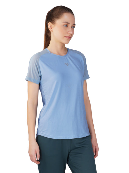 SG Women'S Round Neck T-Shirt for Womens & Girls | Ideal for Trail Running, Gym Fitness & Training, Jogging, Regular & Fashion Wear