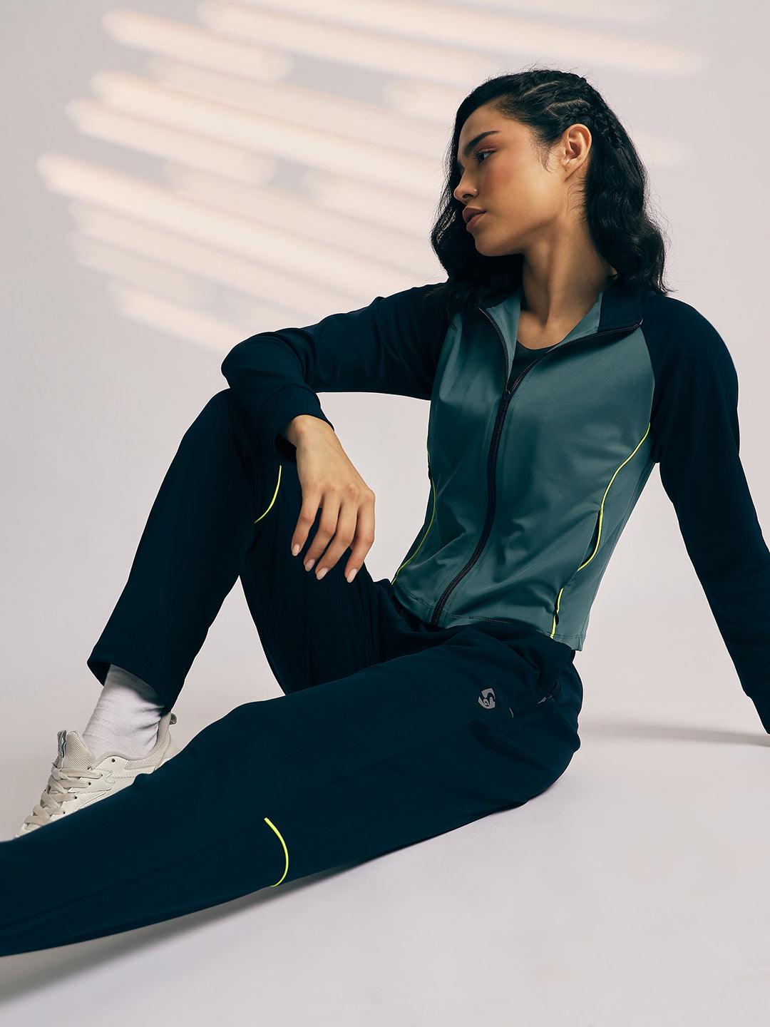 TRACKSUIT WOMEN SG H3WTS8294 SAGE/NAVY