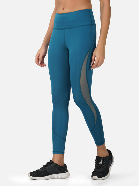 SG Legging For Womens & Girls, Blue Green & Light Purple | Ideal for Yoga, Cycling, Trail Running, Fitness & Training, Jogging, Gym Wear & Fashion Wear