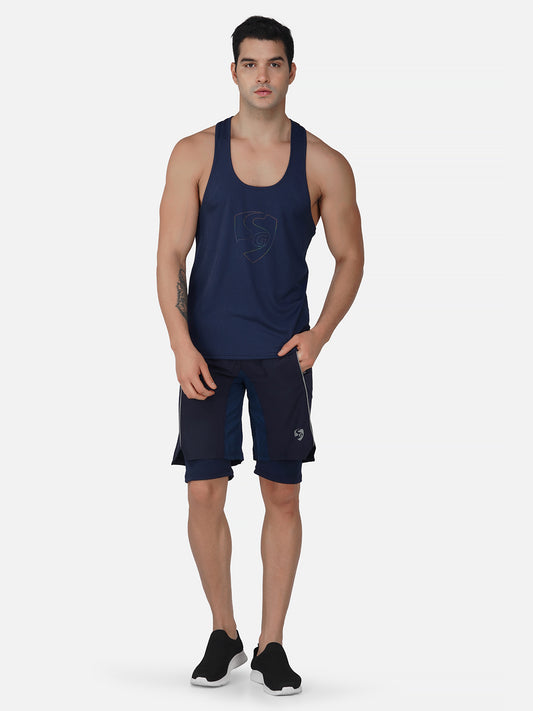 SG Regular Comfort Fit Vest For Mens & Boys, Midnight Blue & Olive Green | Ideal for Trail Running, Fitness & Training, Jogging, Gym Wear & Fashion Wear