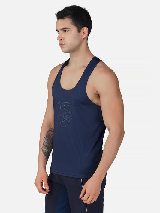 SG Regular Comfort Fit Vest For Mens & Boys, Midnight Blue & Olive Green | Ideal for Trail Running, Fitness & Training, Jogging, Gym Wear & Fashion Wear