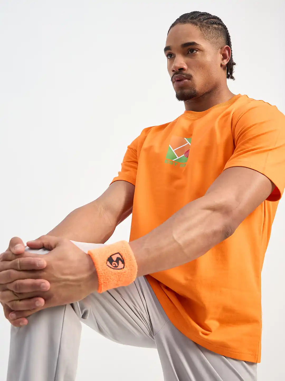 SG H1MT84171 Men Orange T-Shirt