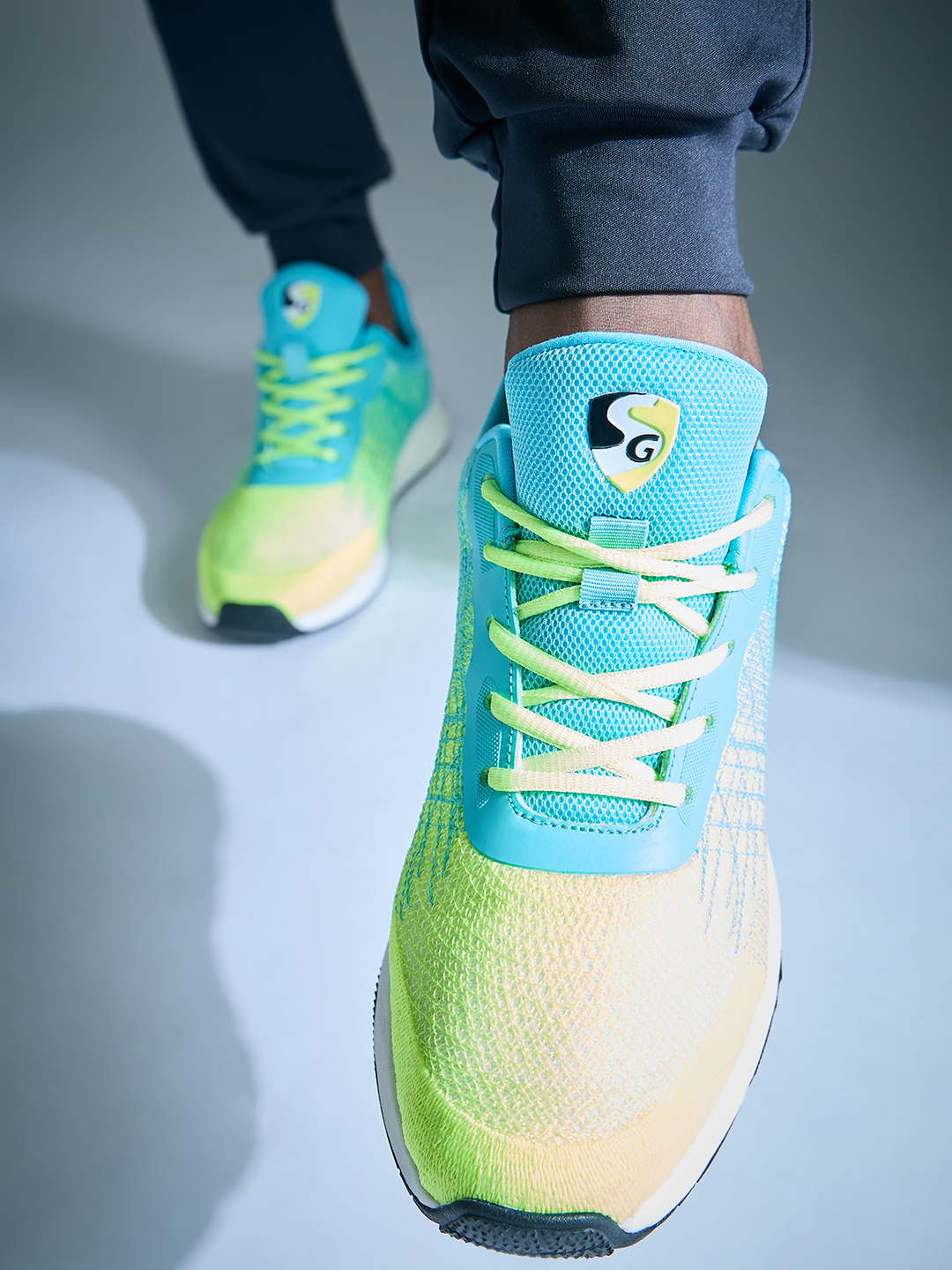 SG Spectrum Running Sports Shoes Men and Boys (Sea / Green / Lime)