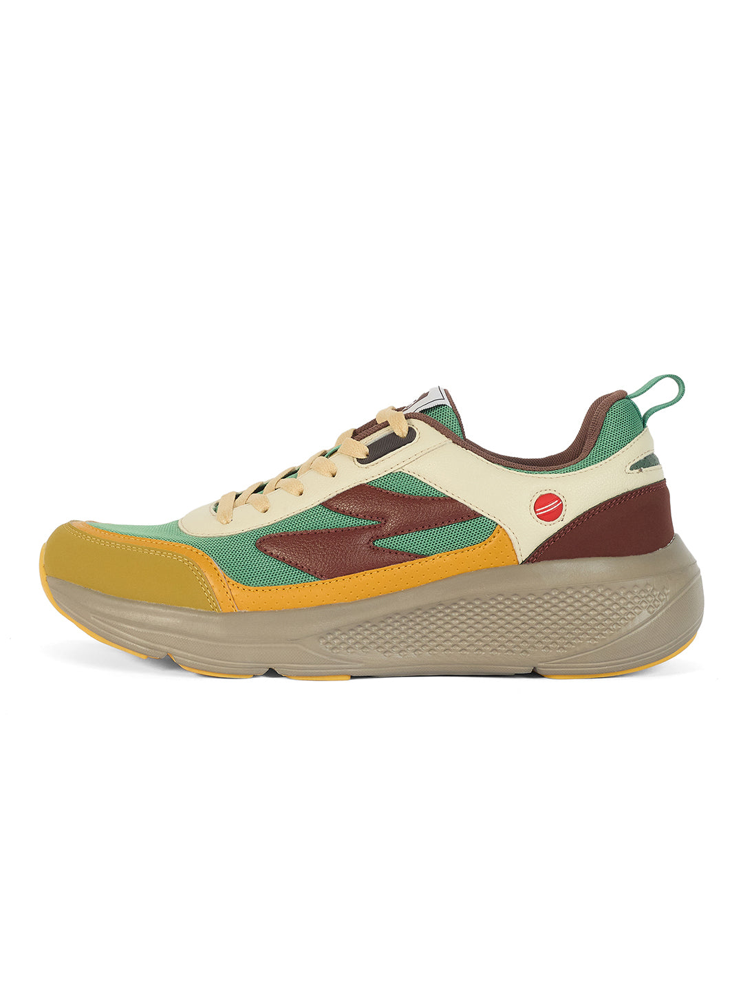SG Arena Running Shoes ( Yellow / Green / Red )