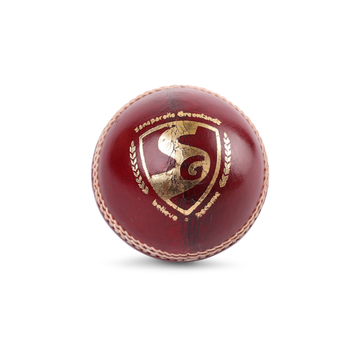 SG Bouncer Red Cricket Leather Ball (Pack of 3)