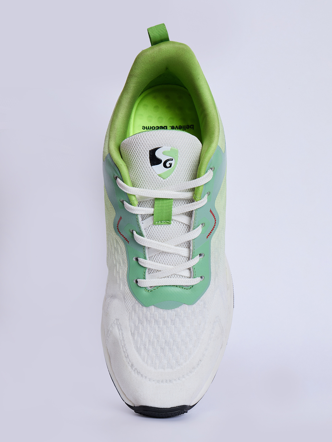 SG Nebula Running Sports Shoes Men and Boys (White / Sea / Green)