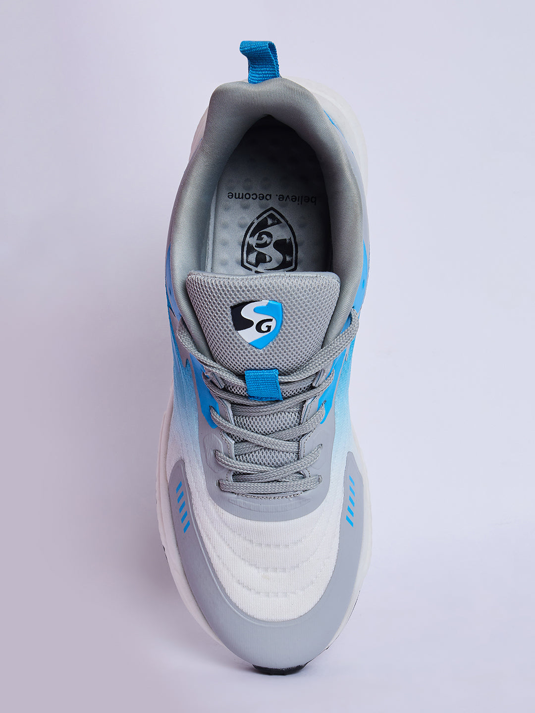 SG Glide Running Sports Shoes Men and Boys (Sky / White / Grey)