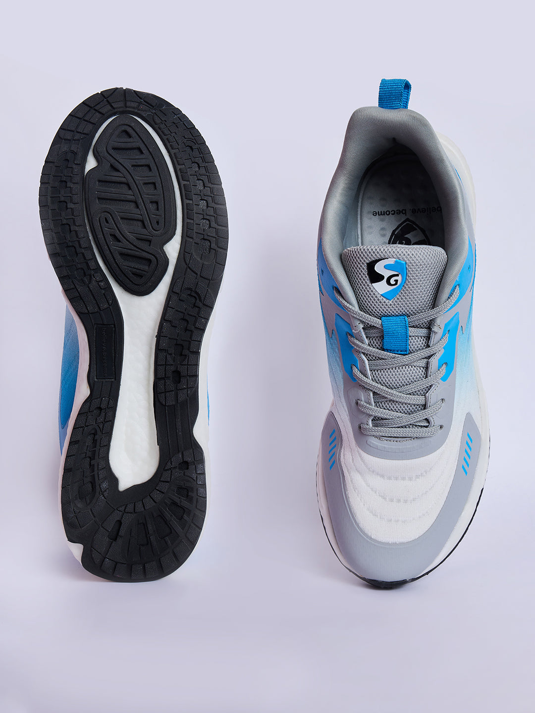 SG Glide Running Sports Shoes Men and Boys (Sky / White / Grey)