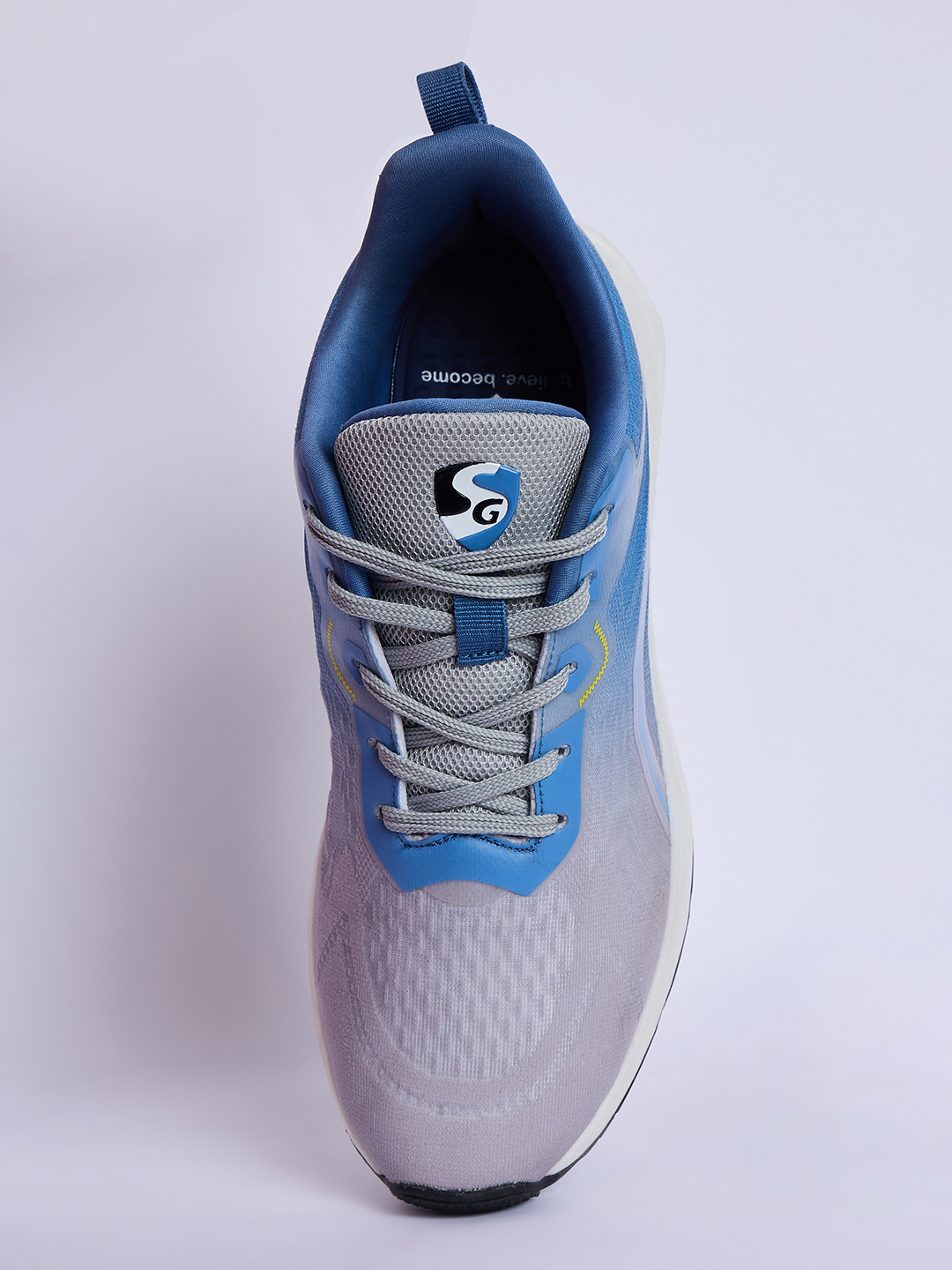 SG Nebula Running Sports Shoes Men and Boys (Light Grey / Blue)