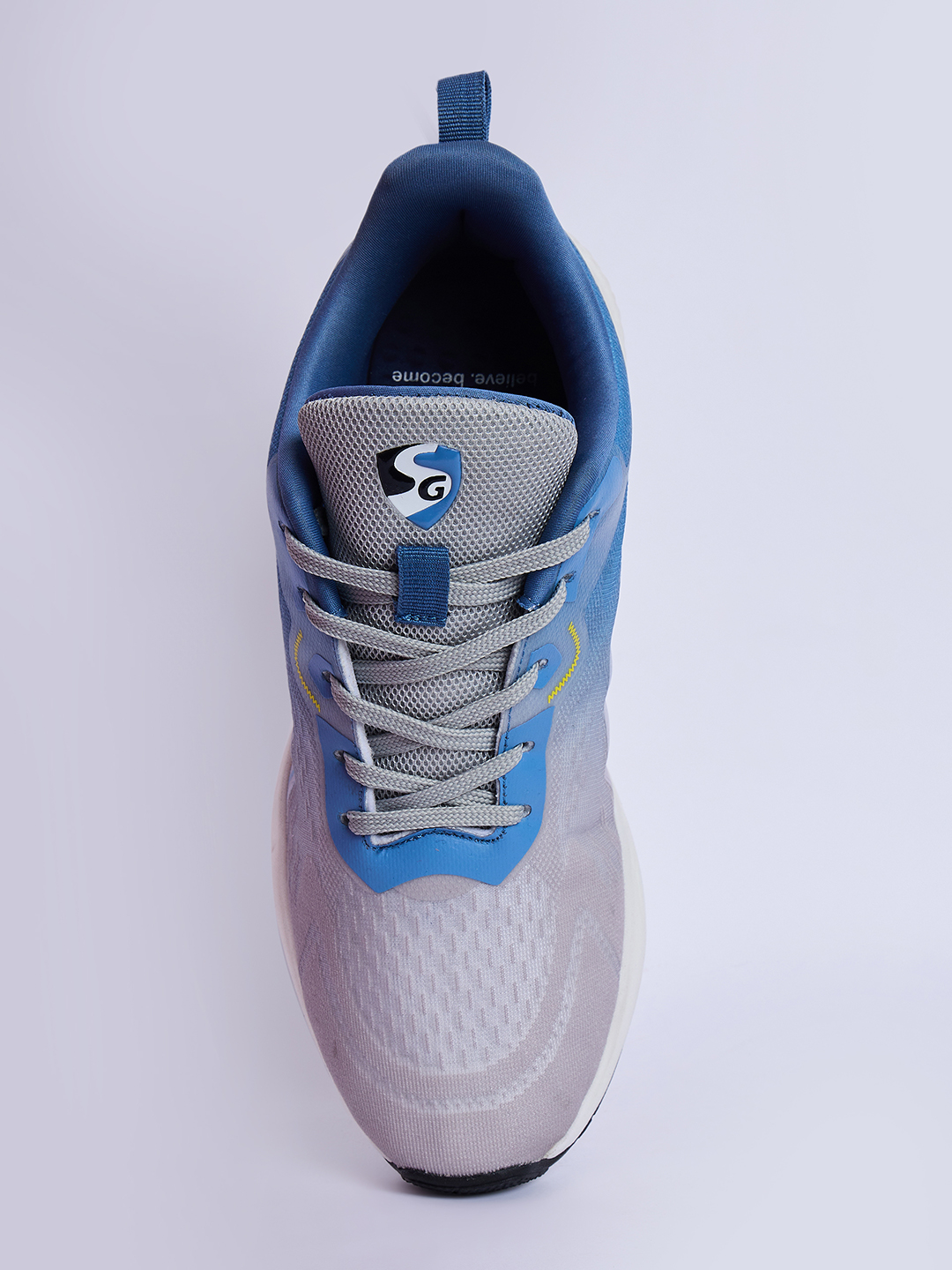 SG Nebula Running Sports Shoes Men and Boys (Light Grey / Blue)
