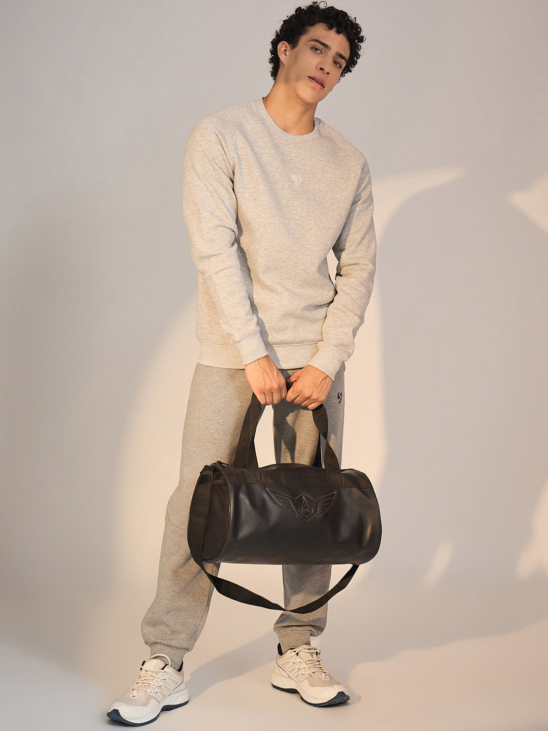 SWEAT SHIRT MEN SG H4MSW8245 GREY MELANGE
