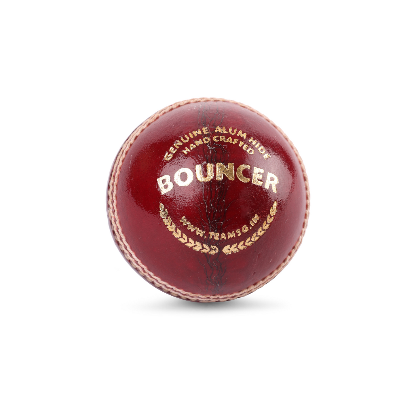 SG Bouncer Red Cricket Leather Ball (Pack of 3)