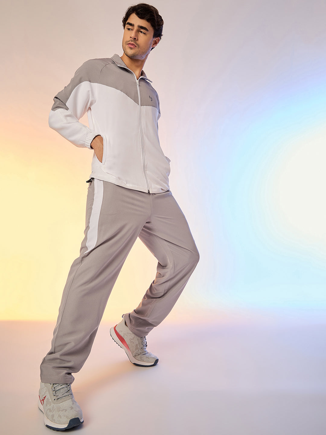 TRACKSUIT MEN SG H3MTS8237 GREY/WHITE