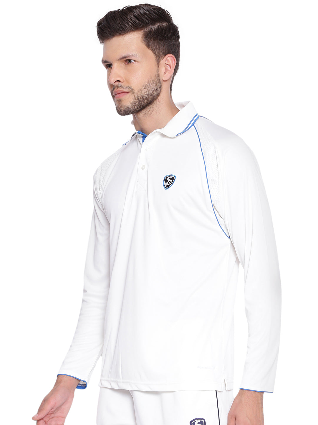 SG Premium 2 0 Full Sleeve Shirt Cricket Whites