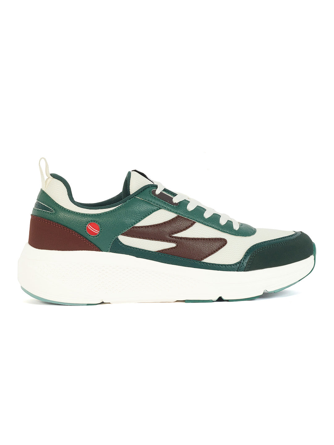 SG Arena Running Shoes ( GREEN/ WHITE / BROWN )