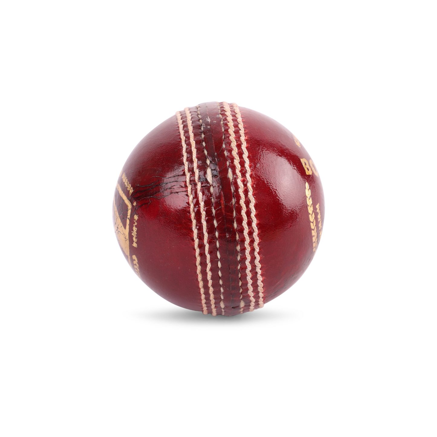 SG Bouncer Red Cricket Leather Ball (Pack of 3)