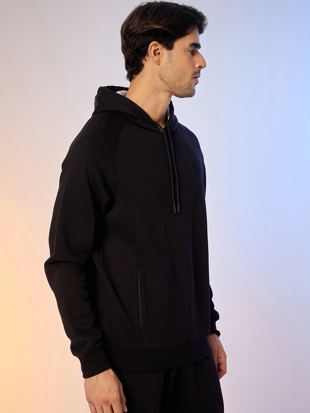 HOODIE MEN SG H4MH8248 BLACK