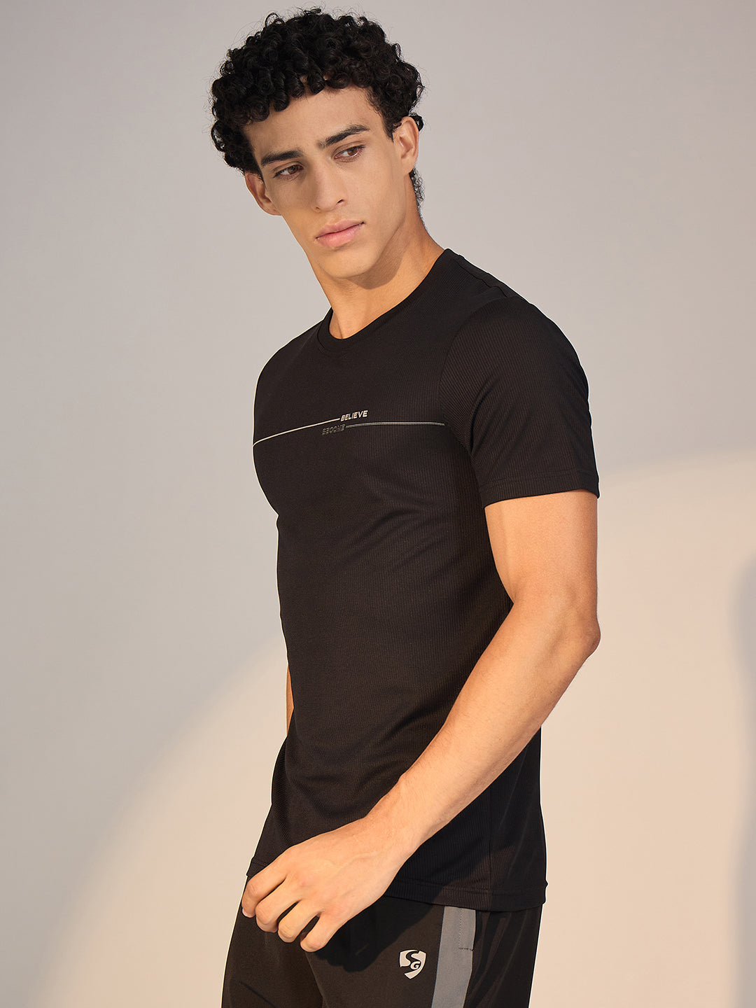 T-SHIRT MEN SG H3MT8210 BLACK