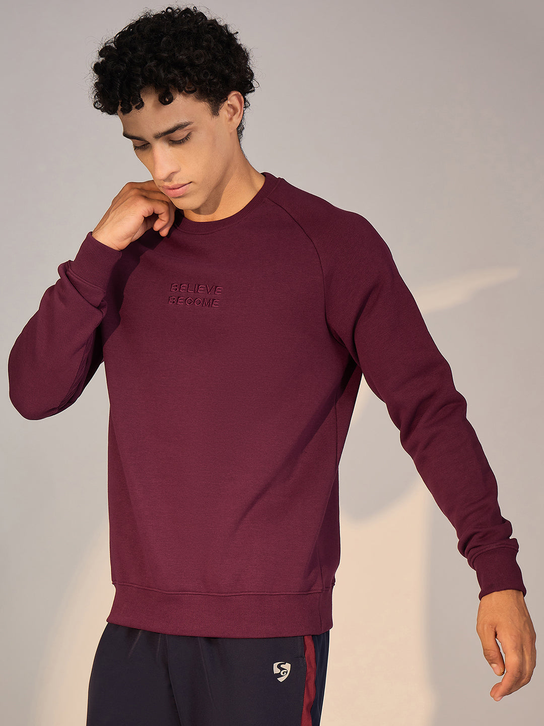 SWEATSHIRT MEN SG H4MSW8247 MAROON
