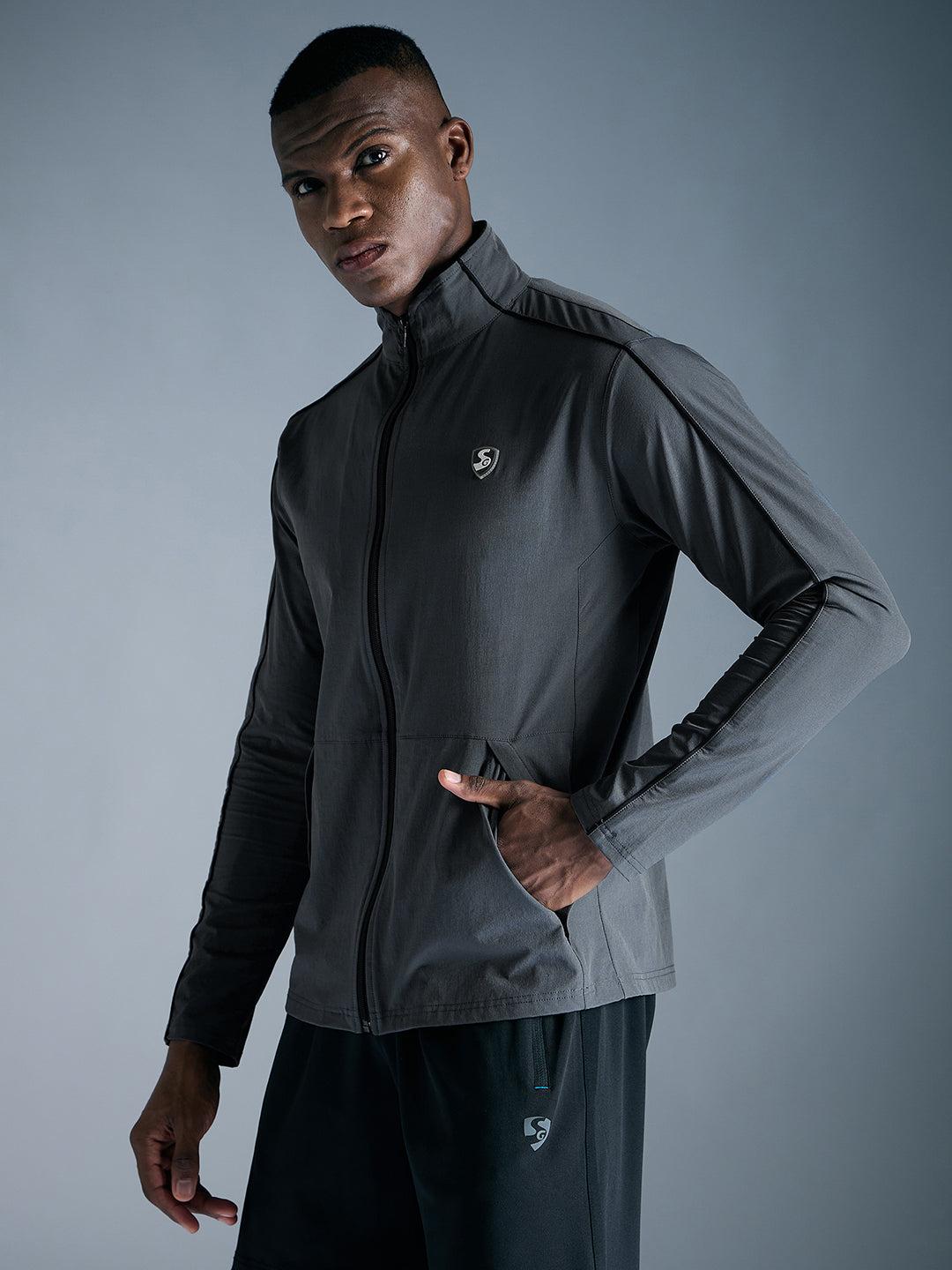 SG Nylon Terry Lycra Jacket For Men And Boys