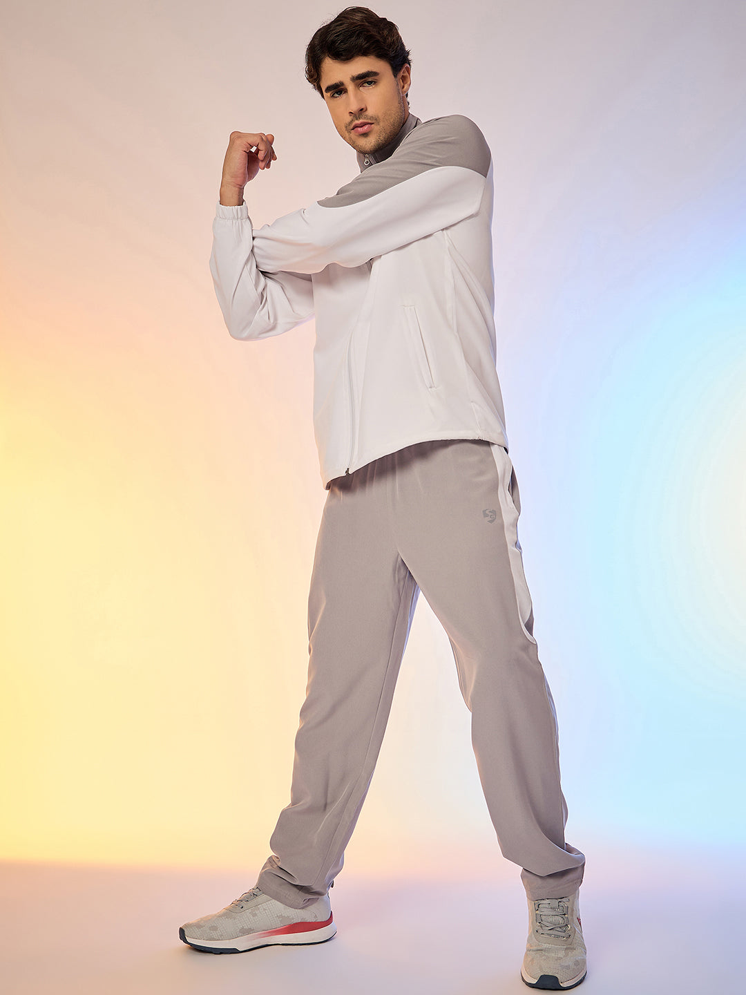 TRACKSUIT MEN SG H3MTS8237 GREY/WHITE