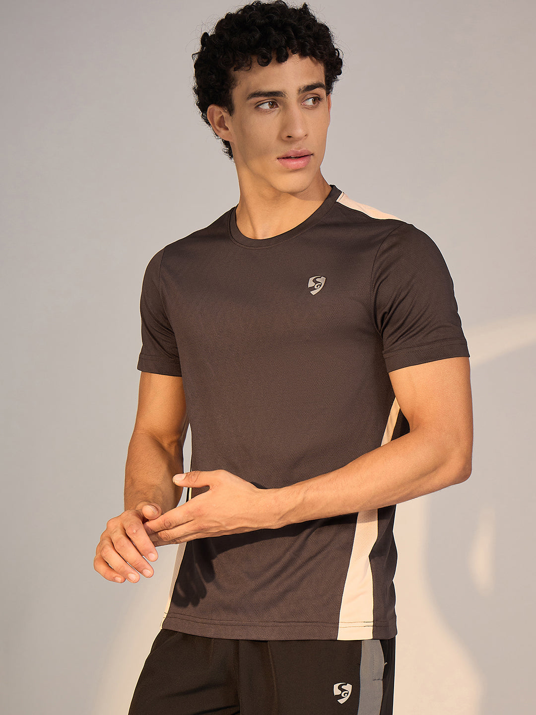T-SHIRT MEN SG H3MT8209 CLAY/PEACH