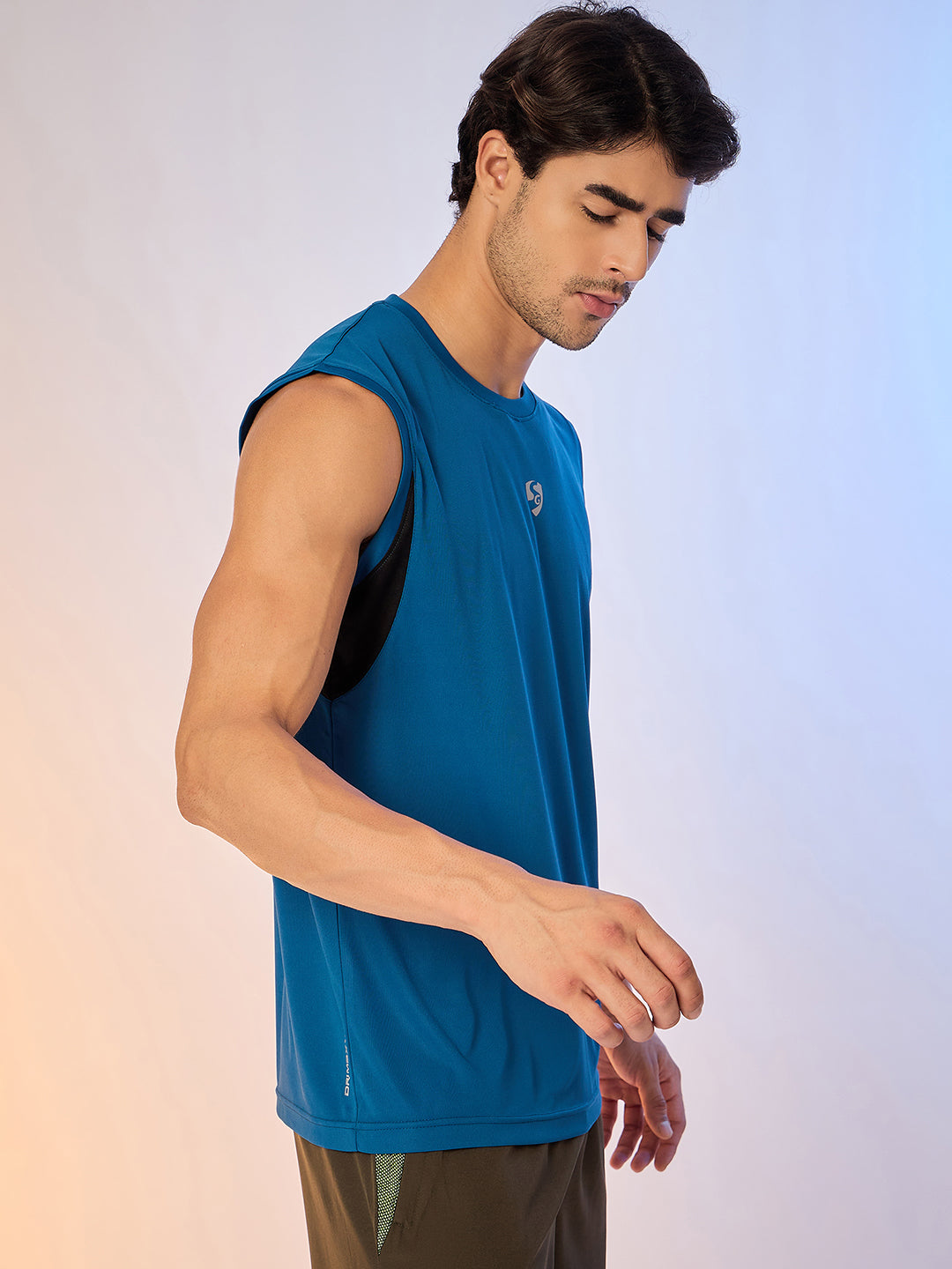 T.VEST MEN SG H3MV8201 TEAL