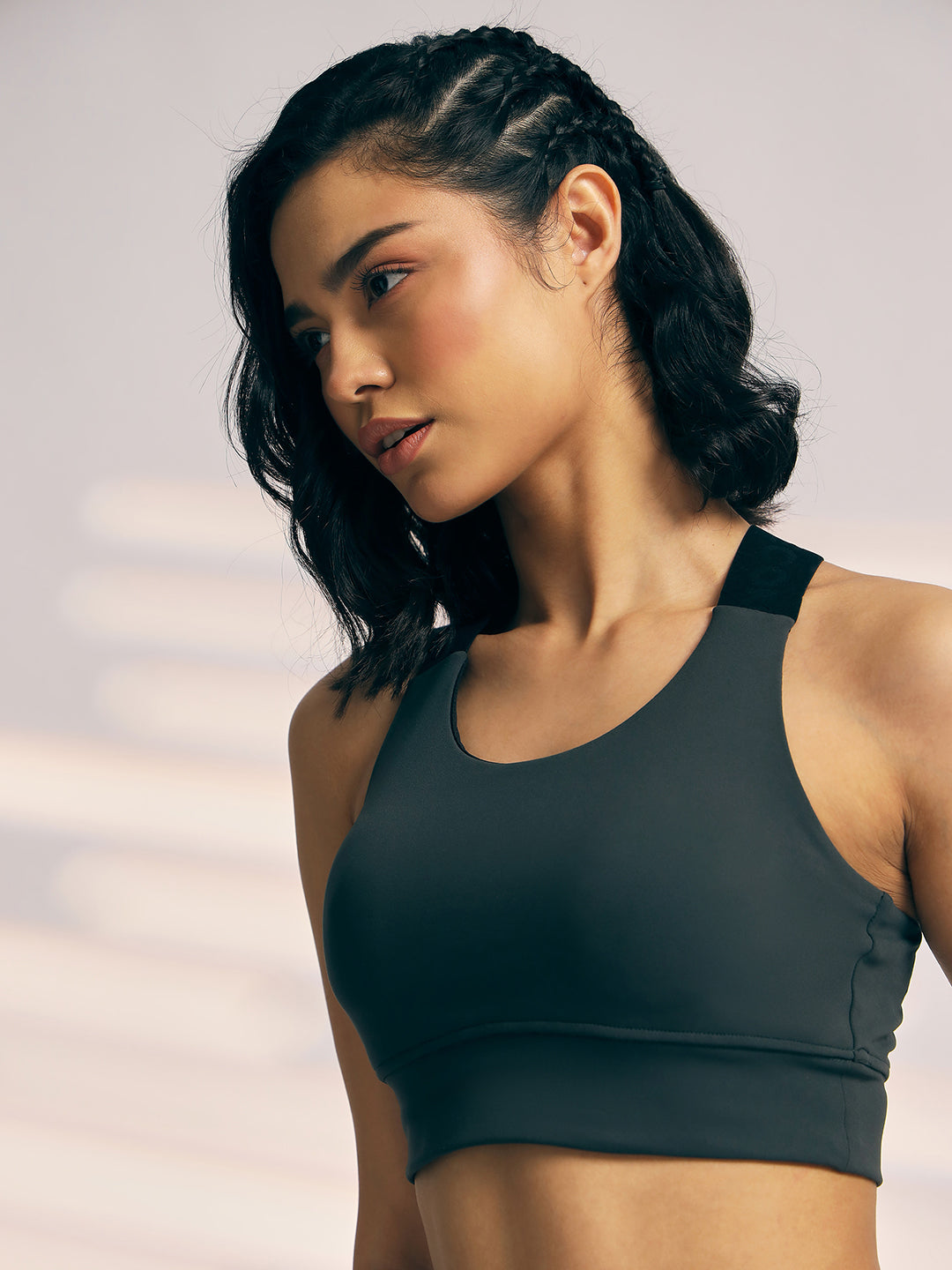 SPORTS BRA WOMEN SG H3WSB8250 DARK GREY