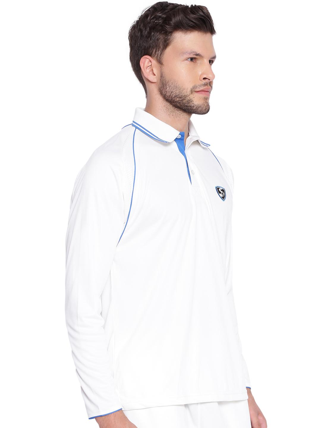SG Premium 2 0 Full Sleeve Shirt Cricket Whites