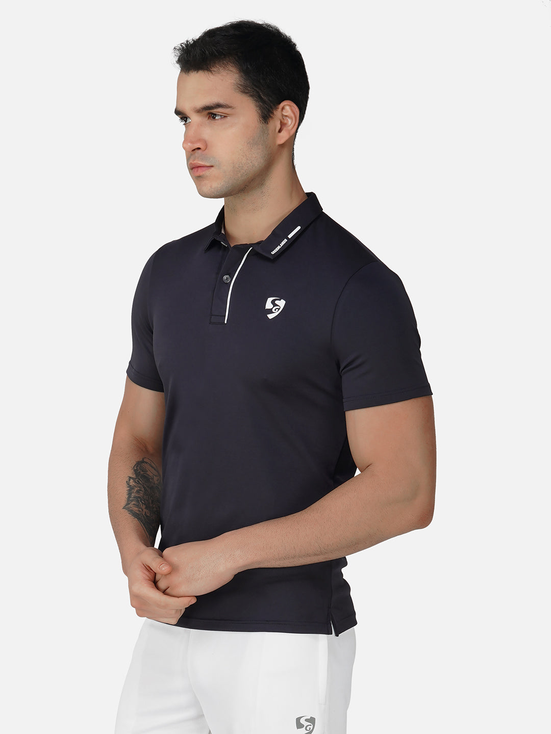 SG Regular Comfort Fit Polo T-Shirt For Mens & Boys, Olive Green & Navy Blue| Ideal for Trail Running, Fitness & Training, Jogging, Gym Wear & Fashion Wear