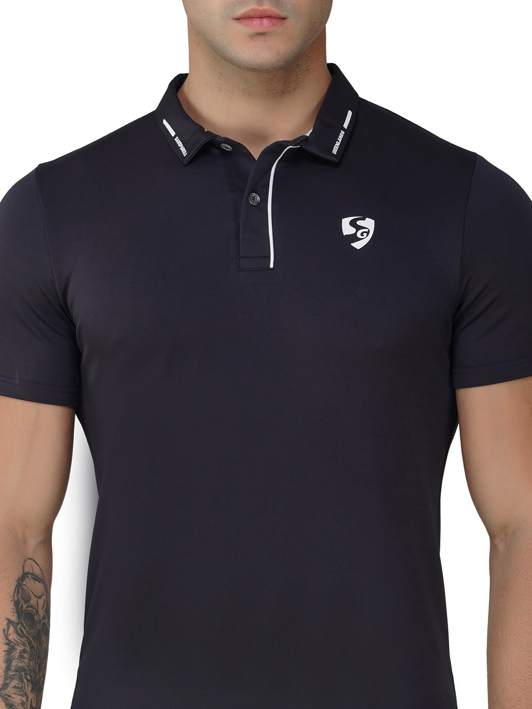 SG Regular Comfort Fit Polo T-Shirt For Mens & Boys, Olive Green & Navy Blue| Ideal for Trail Running, Fitness & Training, Jogging, Gym Wear & Fashion Wear
