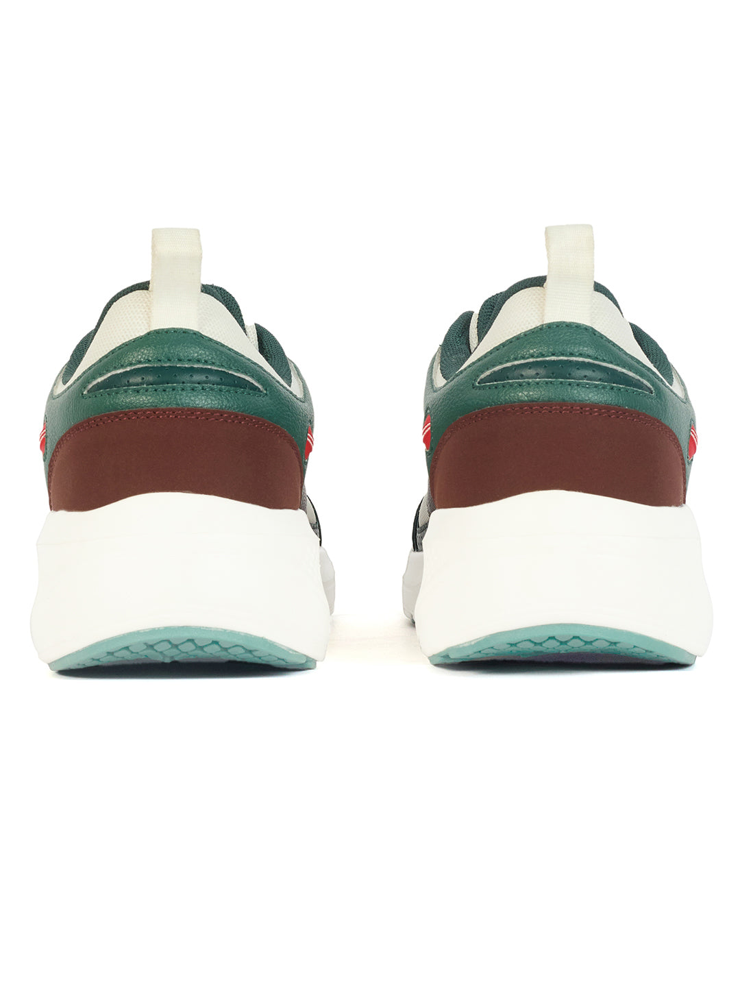 SG Arena Running Shoes ( GREEN/ WHITE / BROWN )