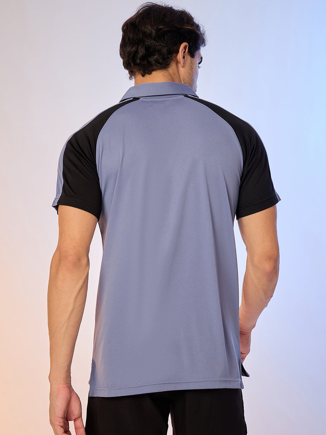 POLO MEN SG H3MP8214 ICE BLUE/BLACK
