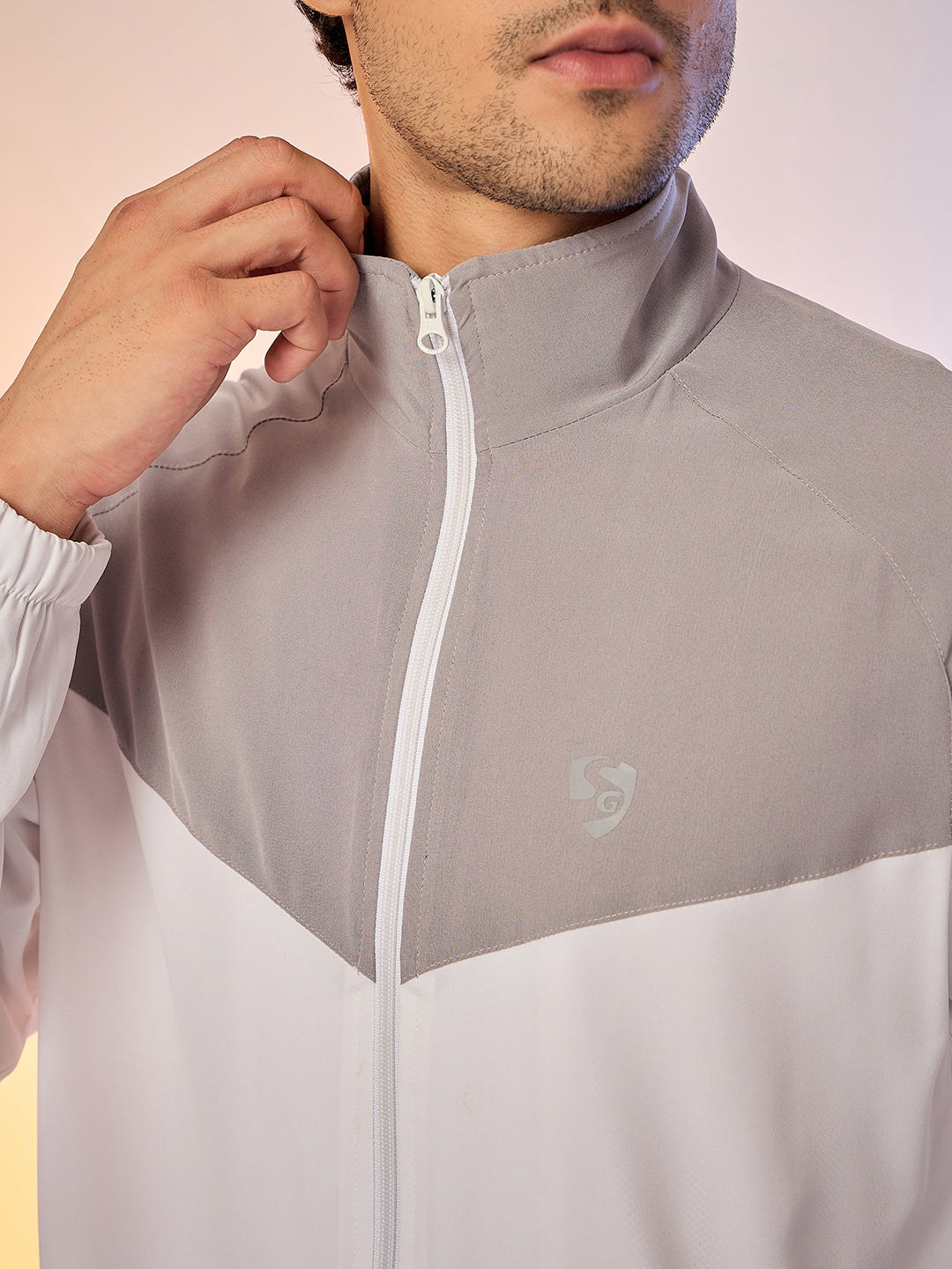 TRACKSUIT MEN SG H3MTS8237 GREY/WHITE