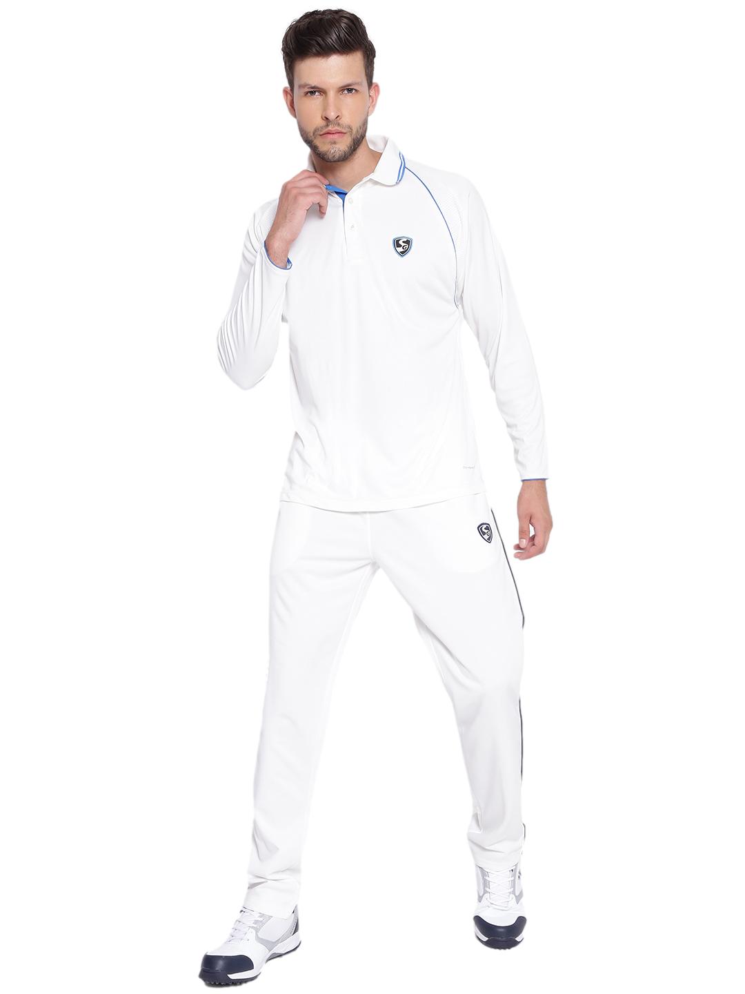 SG Premium 2 0 Full Sleeve Shirt Cricket Whites