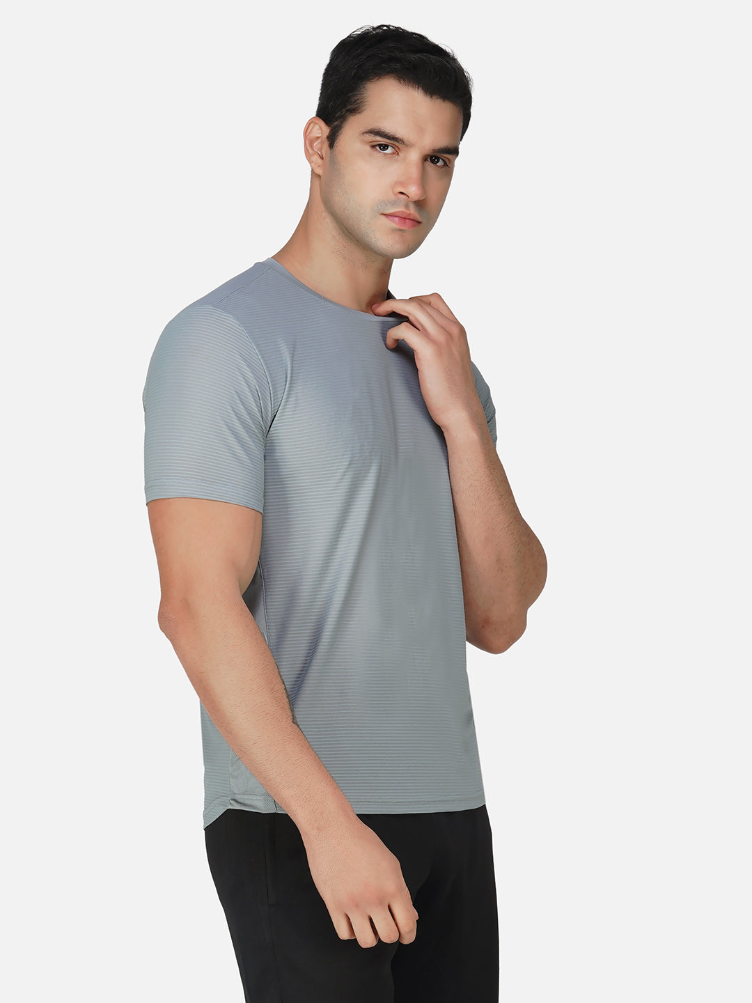 SG Round Neck Regular Comfort Fit T-Shirt For Mens & Boys, Marble White,Mid Grey & Jet Black | Ideal for Trail Running, Fitness & Training, Jogging, Gym Wear & Fashion Wear