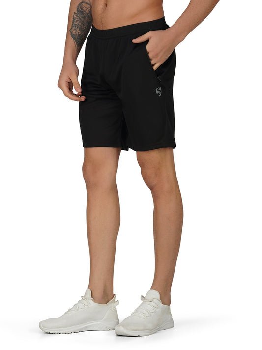 SG Regular Comfort Fit Shorts For Mens & Boys, Deep Black / Royal, Dark Grey & Airforce Blue | Ideal for Trail Running, Fitness & Training, Jogging, Gym Wear & Fashion Wear