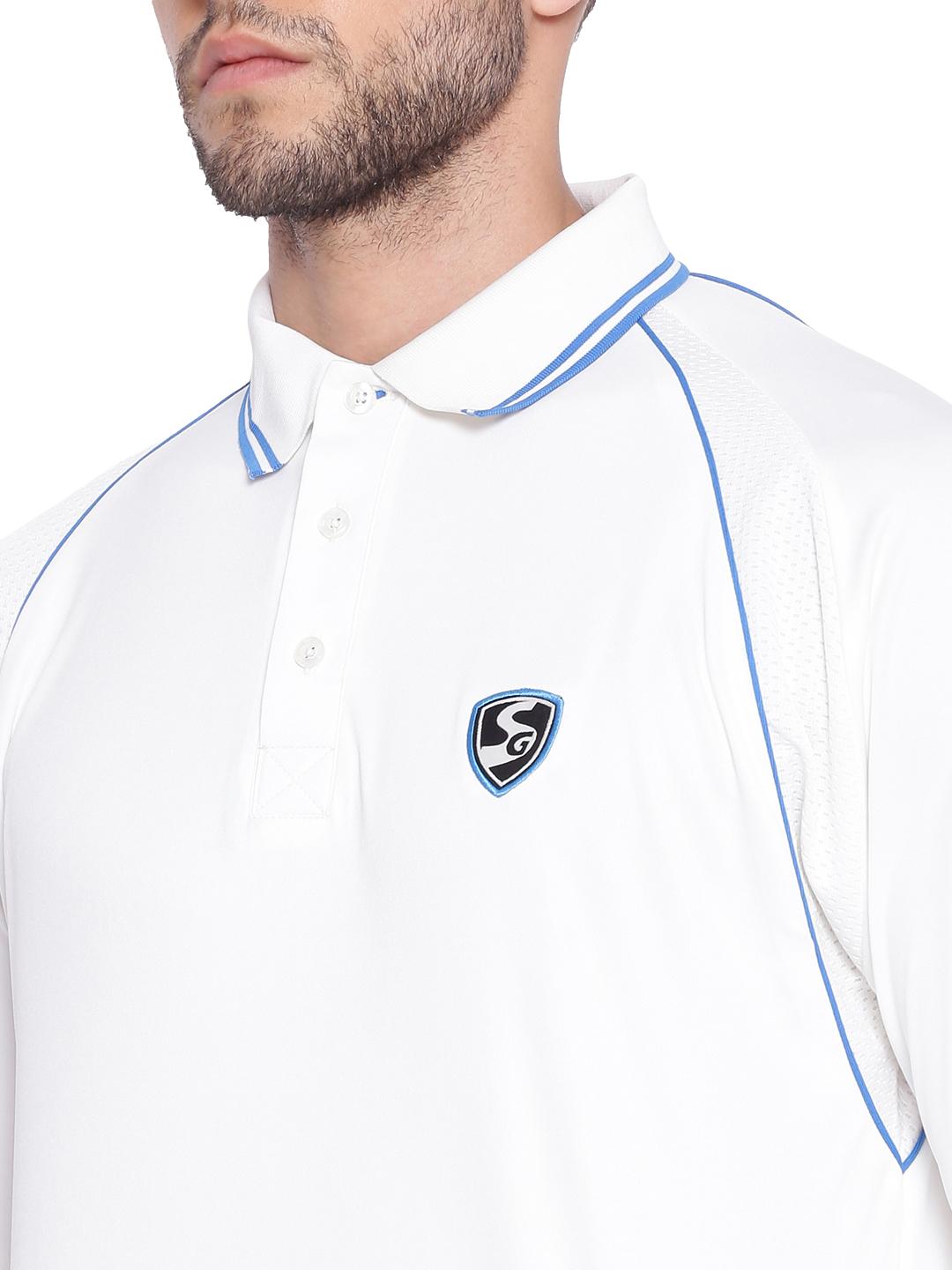 SG Premium 2 0 Full Sleeve Shirt Cricket Whites