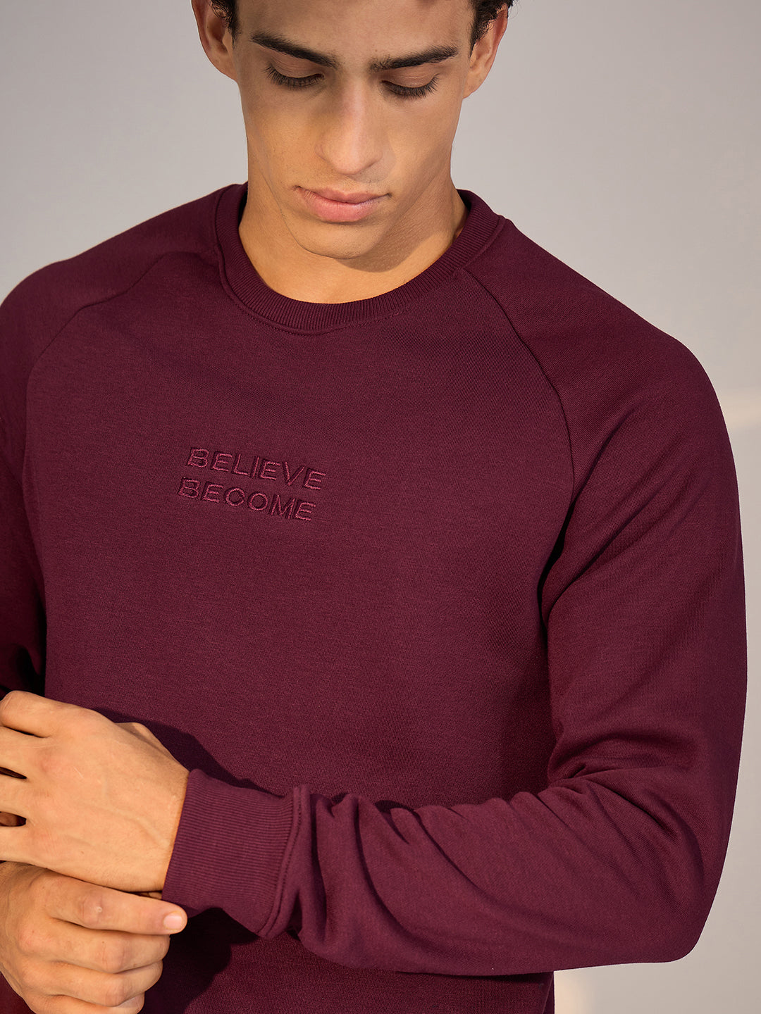 SWEATSHIRT MEN SG H4MSW8247 MAROON