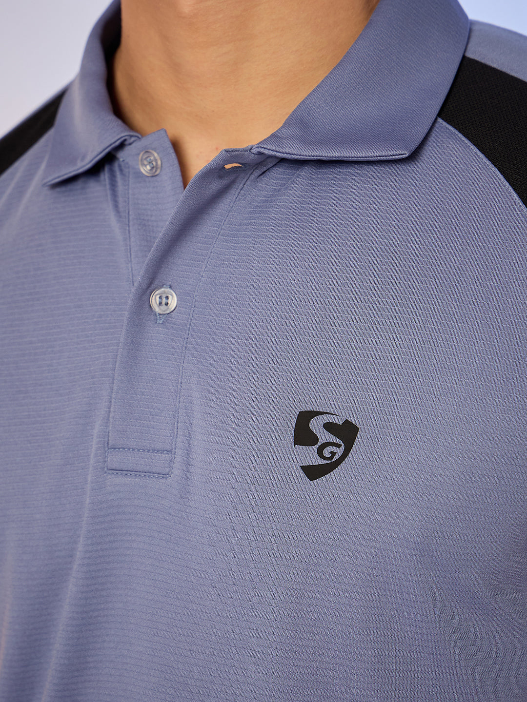 POLO MEN SG H3MP8214 ICE BLUE/BLACK