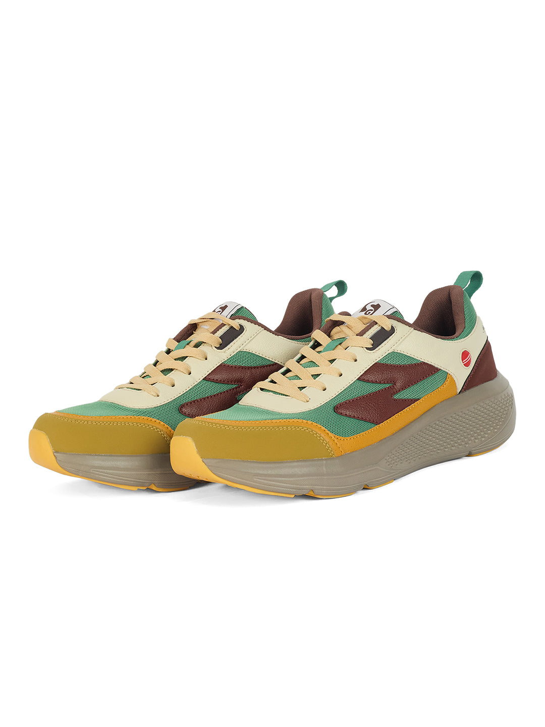 SG Arena Running Shoes ( Yellow / Green / Red )