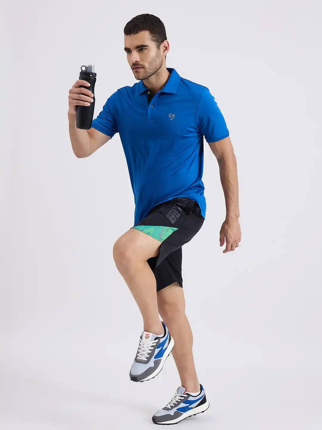 SG H1MP84102 Men Aqua Polo T-Shirt