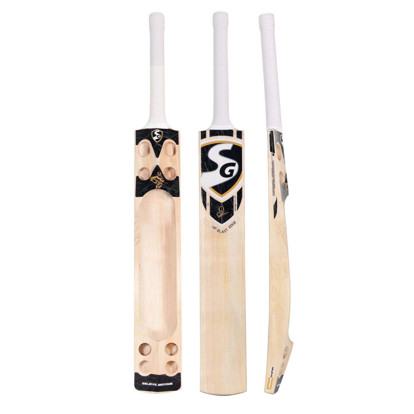 SG HP-Blast Edge Kashmir Willow Scoop Bat for Tennis Cricket Ball