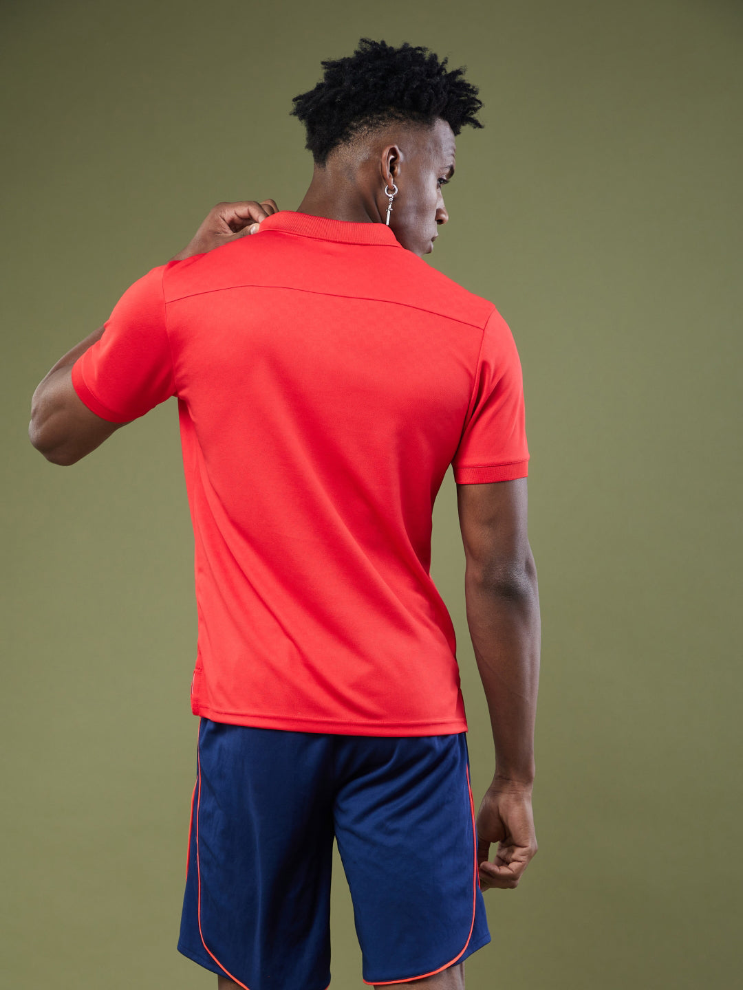 SG Men's Red Polo T-Shirt | Ideal for Trail Running, Fitness & Training, Jogging, Regular & Fashion Wear