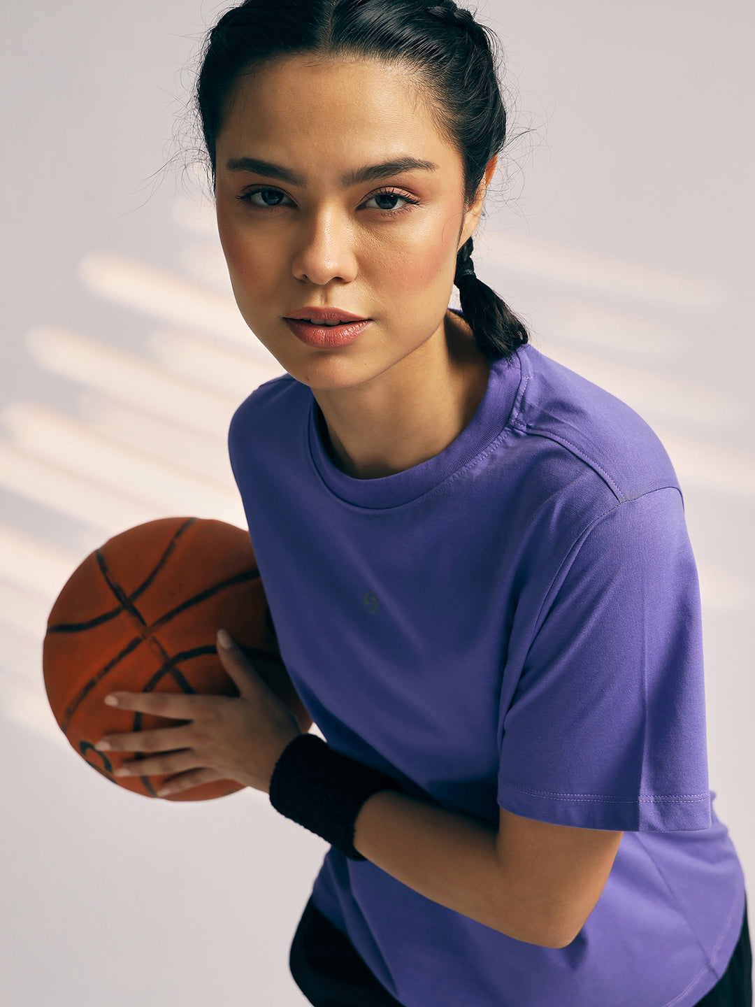 T-SHIRT WOMEN SG H3WT8299 LAVENDER