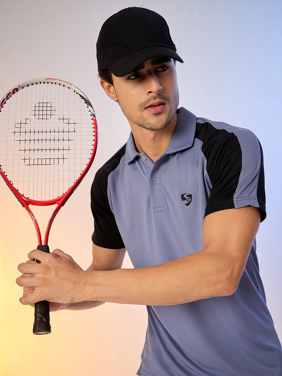 POLO MEN SG H3MP8214 ICE BLUE/BLACK